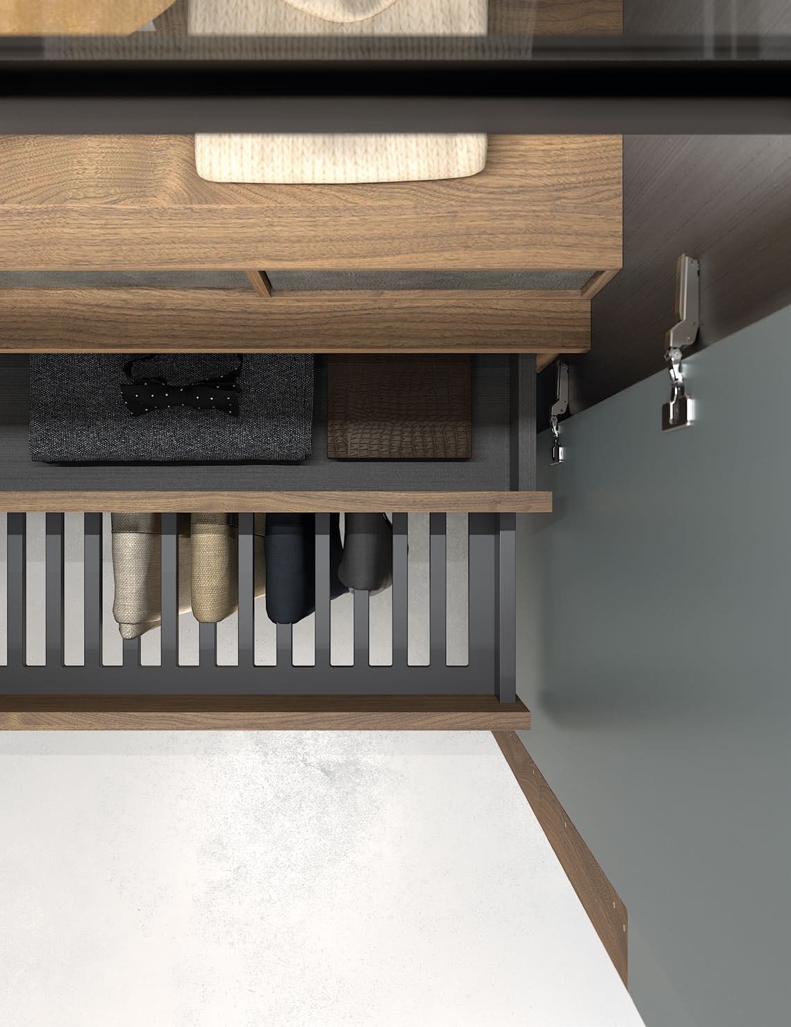 Professional Italian bathroom vanity cabinet setup by Pedini Dallas with floating cabinetry and luxury finishes