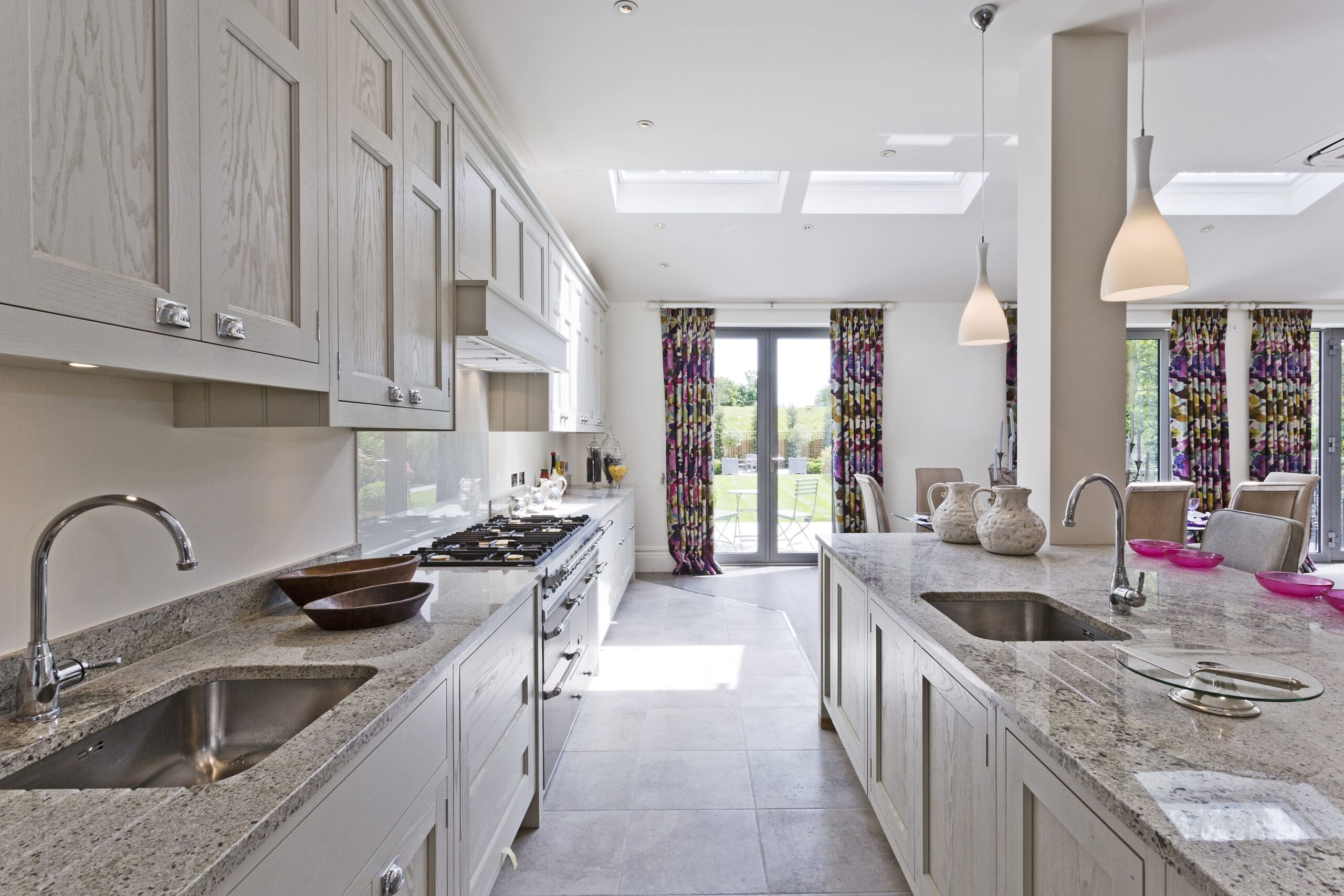 Modern kitchen with high-end Italian cabinets clean lines and luxury Pedini Dallas design