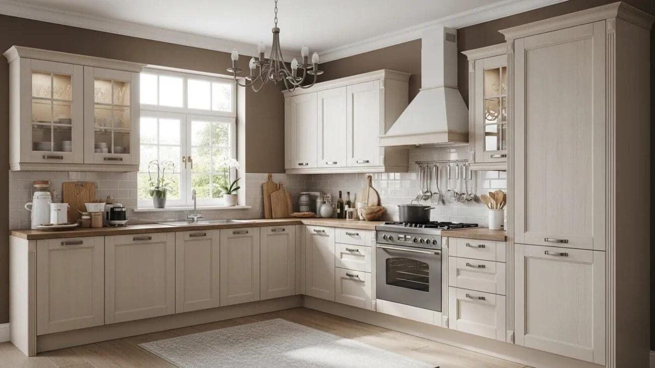 Luxury Italian cabinetry in a stylish kitchen setting with high-quality materials and decor